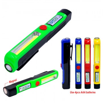 AXCO BLQ3 1+1 Mini Pen COB LED Torch Light