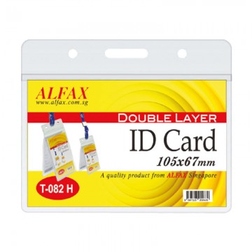 ALFAX T082H Double Layer Name Badge 105x67mm 10's