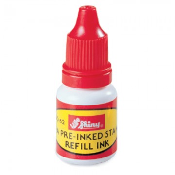 SHINY S062 Stamp Refill Ink 10ml Red