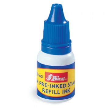 SHINY S063 Stamp Refill Ink 10ml Blue