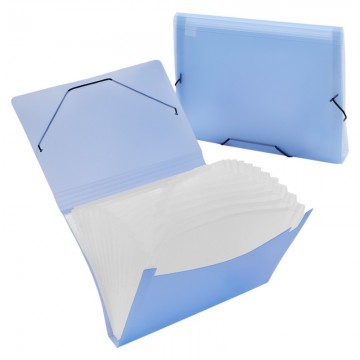 ZS4302S Elastic Expanding File 12 Dividers A4 Blue