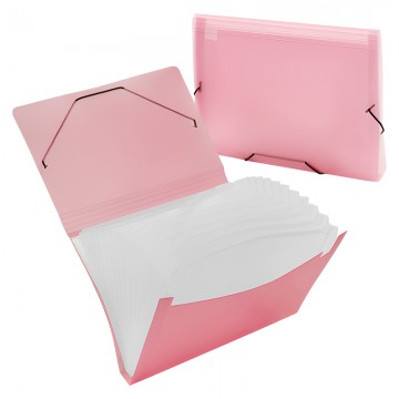 ZS4302S Elastic Expanding File 12 Dividers A4 Red