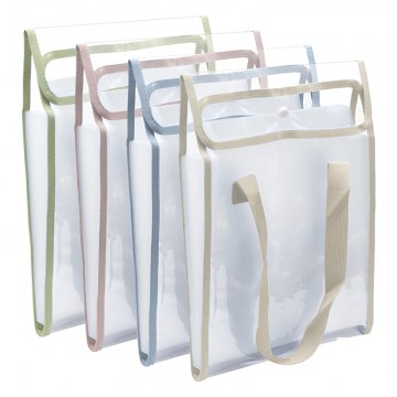 ZS6689A Transparent Expanding Bag 12 Pockets A4 Vertical