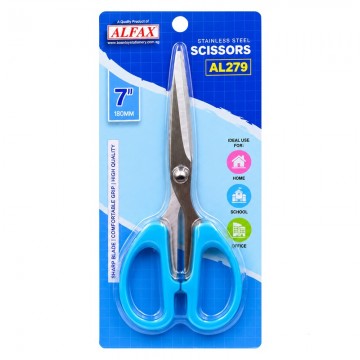 ALFAX AL279B Scissors 7" 180mm Blue Handle