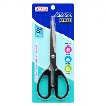 ALFAX AL281K Scissors 8" 205mm Black Handle