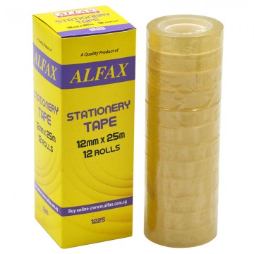 ALFAX 1225 Stationery Tape 12mmx25y