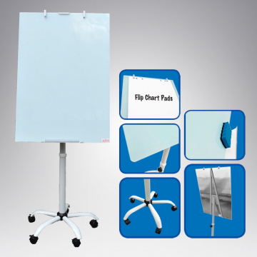 ALFAX GFC555A Tempered Glass Flip Chart Board 70x100cm