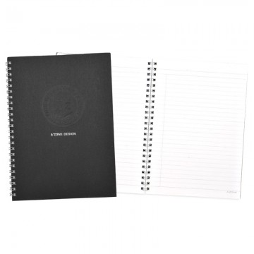 A'ZONE AUA5RB Uno Ringfix Note Book A5 Black