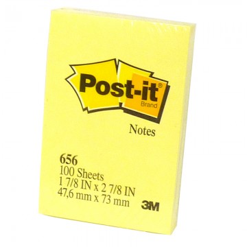 3M 656YE Post-it Notes 2"x3" Yellow