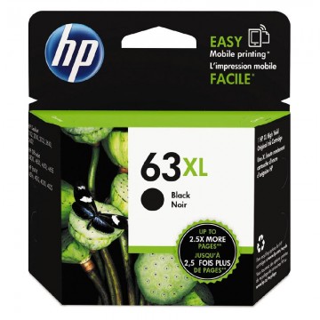 HP 63XL Black Ink Cartridge F6U64AA (1VV38AA) -(480pages)