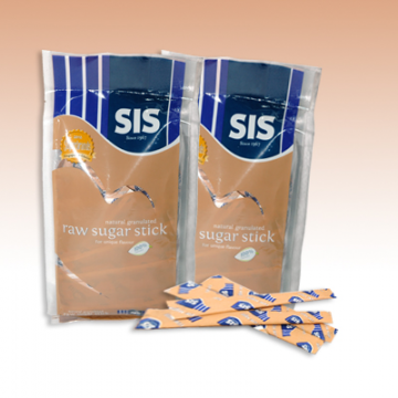 SIS Raw Sugar Stick 3.5g 100's
