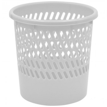 ZS553 Netting Plastic Waste Bin D260xH265mm Grey