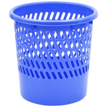 ZS553 Netting Plastic Waste Bin D260xH265mm Light Blue