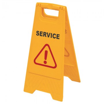 Floor Sign "SERVICE" AF03051 Orange 610x300mm
