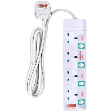 8488-6M 4 Way Extension Power Strip 6M