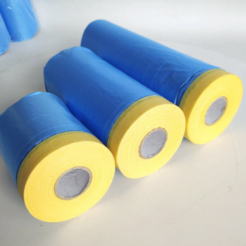 Plastic Protection Film 110cm Blue/Yellow