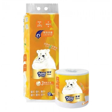 PULPPY Deluxe Toilet Roll 3ply 10rls