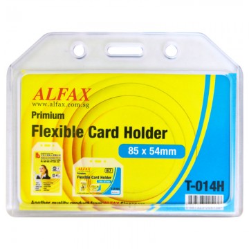 ALFAX T014H Flexible Card Holder 85x54x2mm 5's