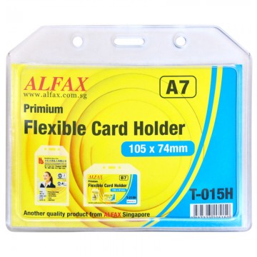 ALFAX T015H Flexible Card Holder 105x74x2mm 5's