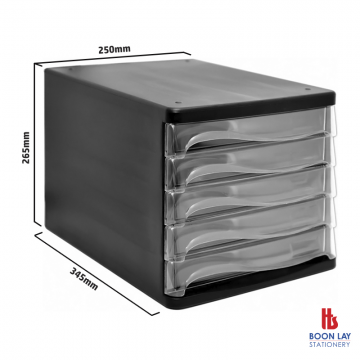 LC8822 Letter Case 5 Tier Black LC8822 Letter Case 5 Tier Black