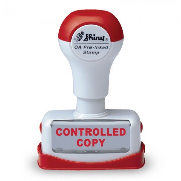 SHINY NC29 OA Pre-Inked Stamp "Controlled Copy" Red