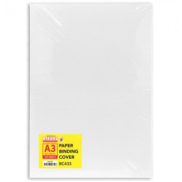 ALFAX BC433 Paper Binding Cover A3 100's White
