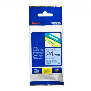 BROTHER TZE551 Labelling Tape 24MM Black on Blue