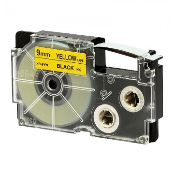 CASIO XR9YW1 Labelling Tape 9MM Black on Yellow