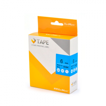 VARIMARK 6MBK Labelling Tape 6mm Black on Blue VARIMARK 6MBK Labelling Tape 6mm Black on Blue