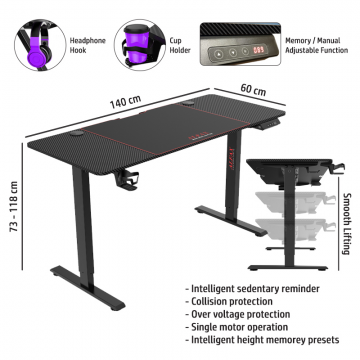 ALFAX AL06 1460 Ergonomic Electric Standing Desk