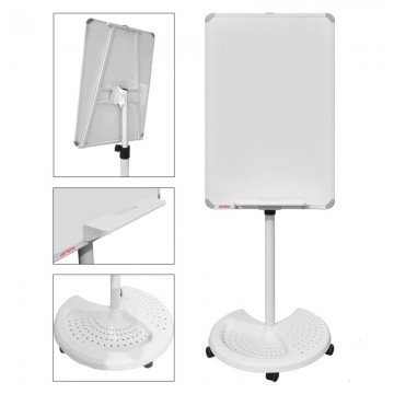 AR9060M Mobile Flipchart Whiteboard 90x60cm