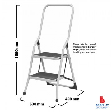 ALFAX ALD02D High Handrail Ladder 2 Steps