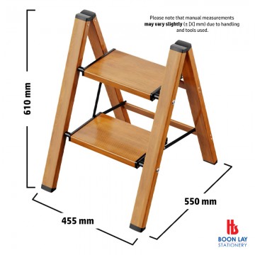 ALFAX ALH02M Aluminium Step Stool Ladder 2 Steps