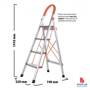 ALFAX ALJ104 Aluminium Ladder 4 Steps
