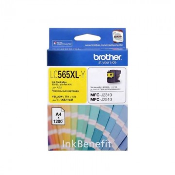 BROTHER Ink Cart LC565XL Yellow -(1200pages)