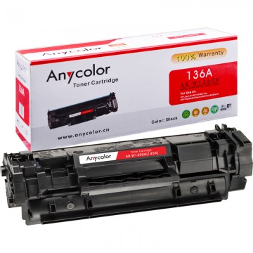 ANYCOLOR--- AR-W1360A Compatible Toner 136A Black