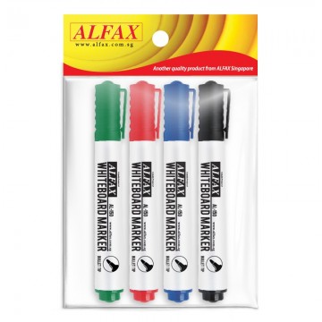 ALFAX AL1504 Whiteboard Marker Set 4colours