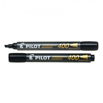 PILOT SCA400 Permanent Marker Broad Chisel Black