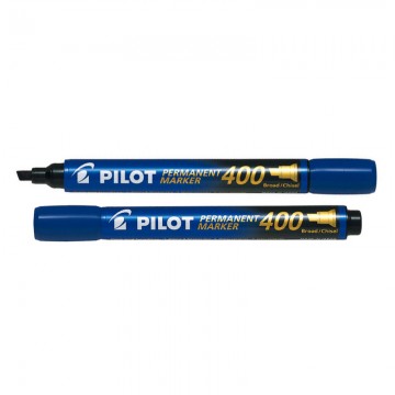 PILOT SCA400 Permanent Marker Broad Chisel Blue