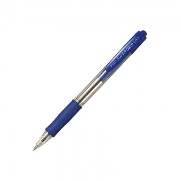 PILOT BPGP10RF Super Grip Pen Fine Blue