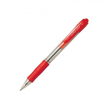 PILOT BPGP10RF Super Grip Pen Fine Red