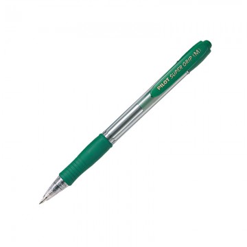 PILOT BPGP10RM Super Grip Pen Medium Green