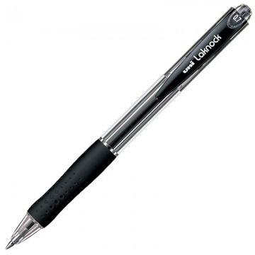 UNI SN10007 Laknock Ball Pen 0.7mm Black