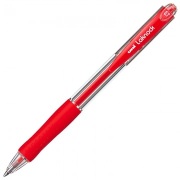 UNI SN10007 Laknock Ball Pen 0.7mm Red